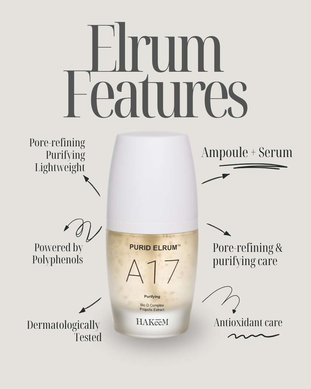 [HAKEEM] A17 PURIFYING ELRUM • PORE CONTROL