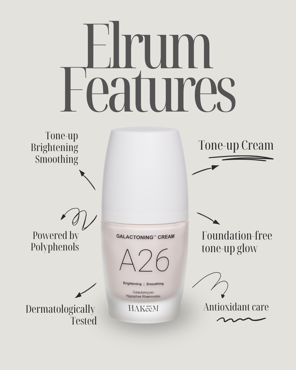 [HAKEEM] A26 GLOW CREAM • BRIGHTENING