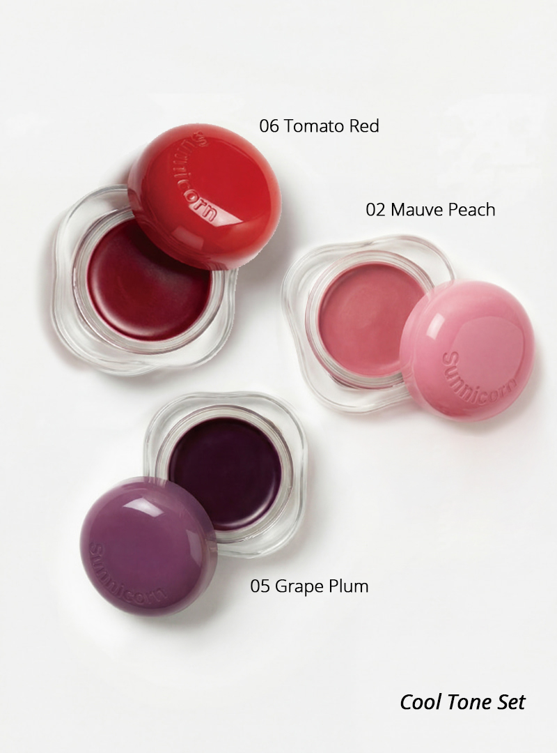 [Sunnicorn] Avocado Glow Lip & Cheek 3 Set (Cool & Warm)